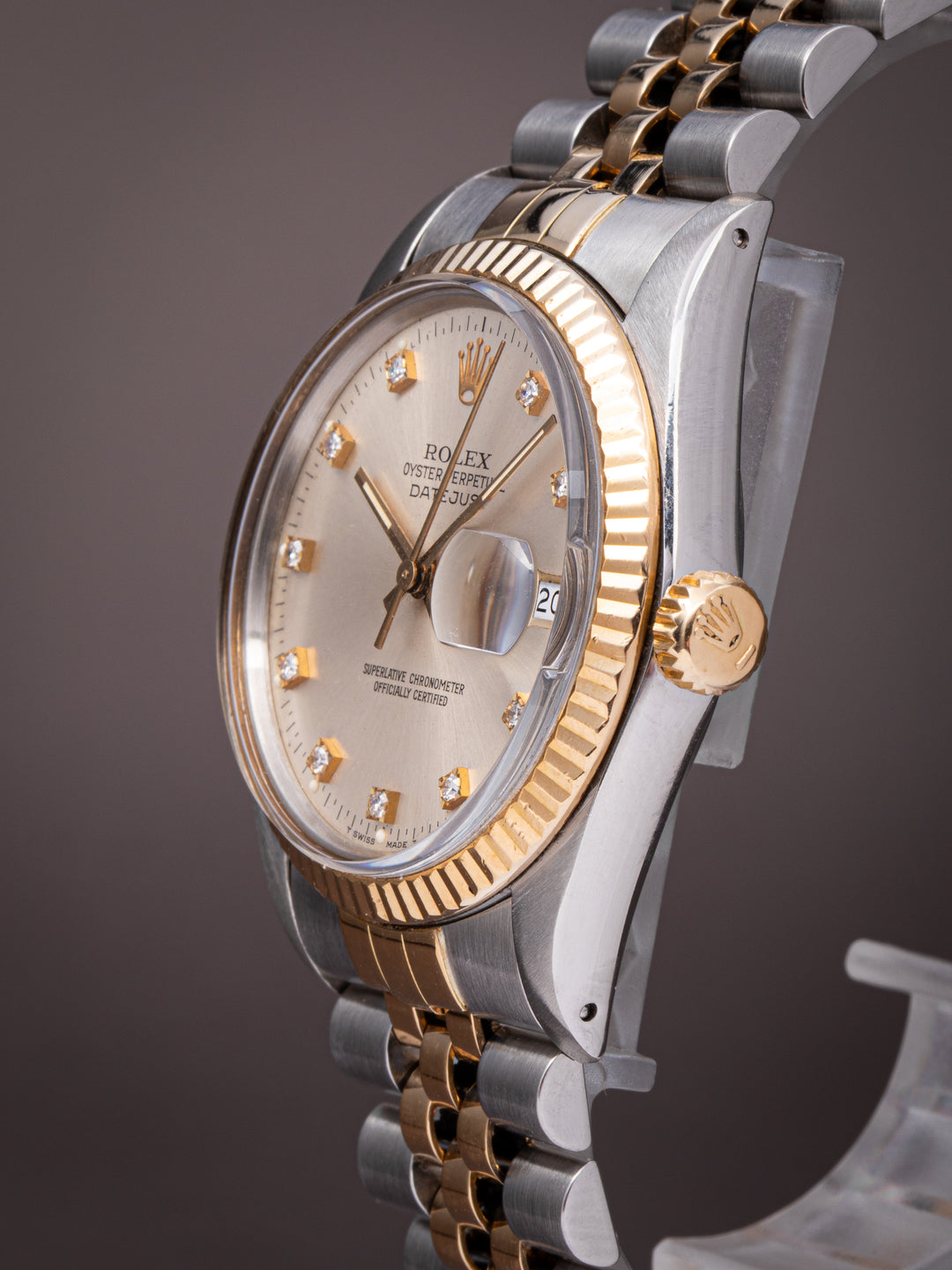 Rolex Stainless Steel and 18k Yellow Gold Datejust (16013)