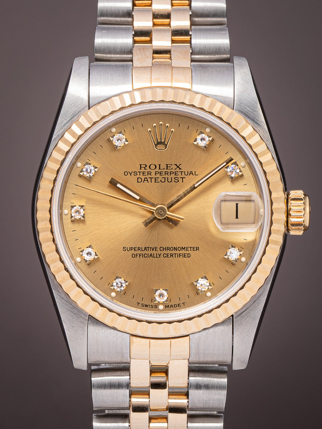 Rolex Stainless Steel and 18k Yellow Gold Women's Datejust (68273)