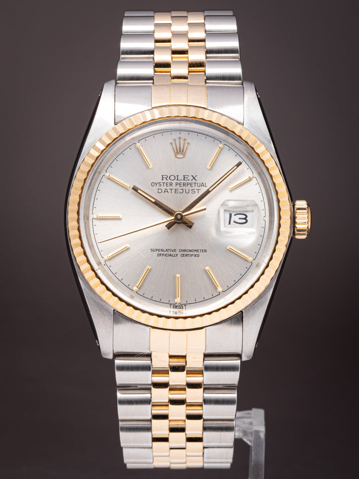 Rolex Stainless Steel and 18k Yellow Gold Datejust (16013)