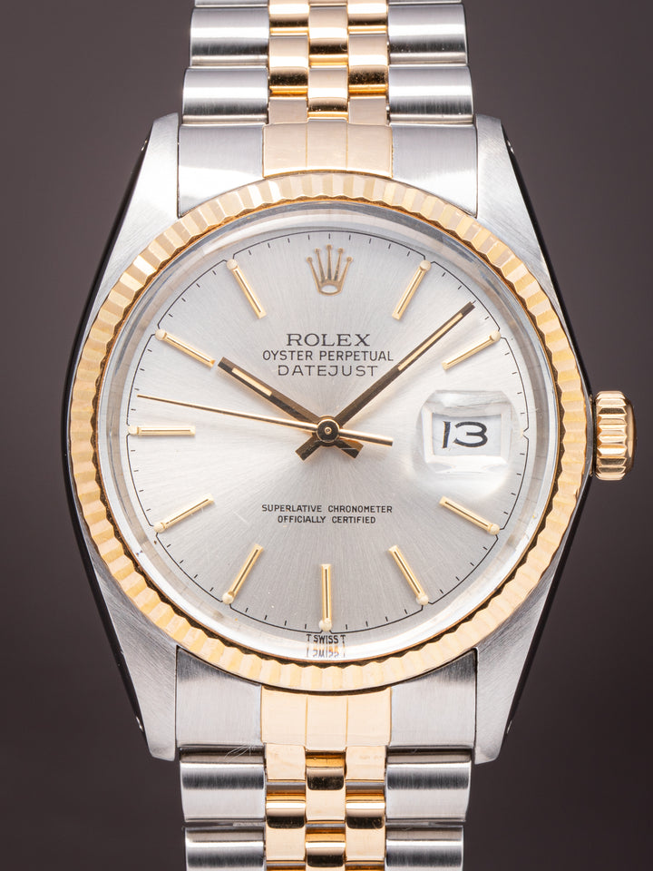 Rolex Stainless Steel and 18k Yellow Gold Datejust (16013)