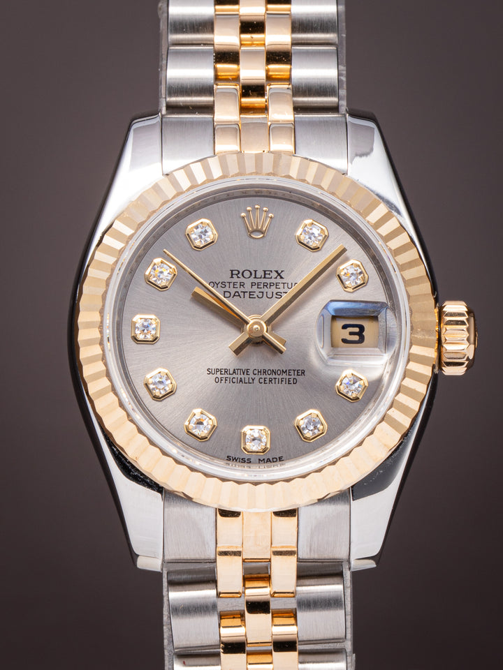 Rolex Stainless Steel and 18k Yellow Gold Women's Datejust (179173)