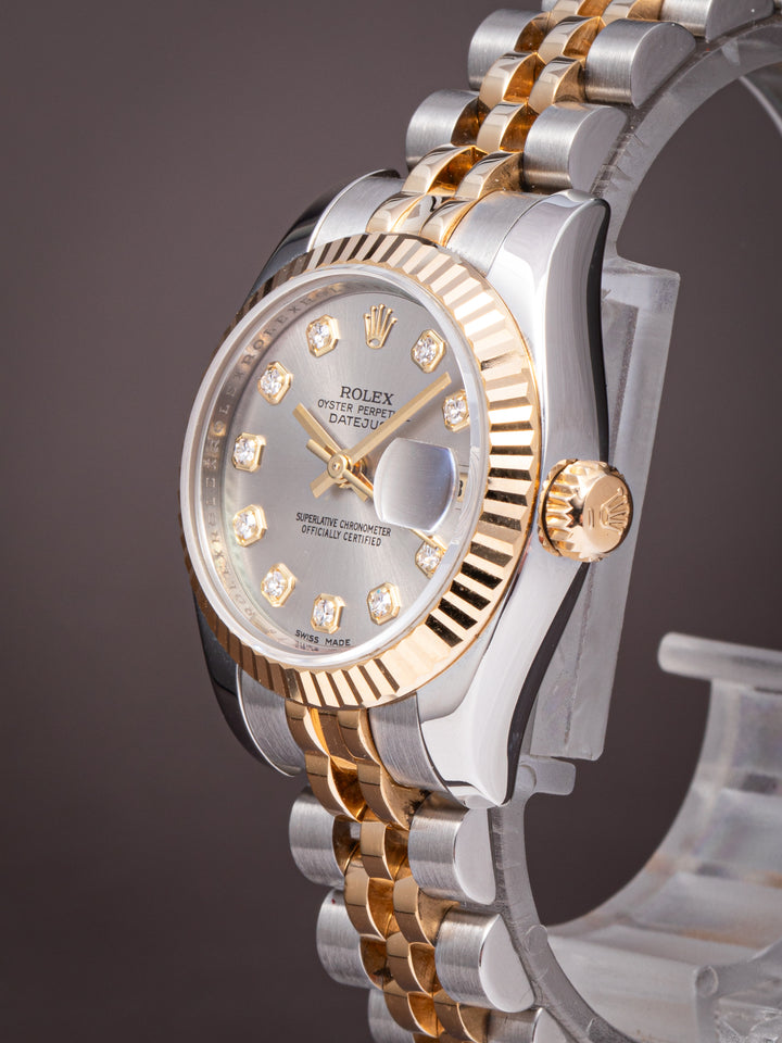 Rolex Stainless Steel and 18k Yellow Gold Women's Datejust (179173)