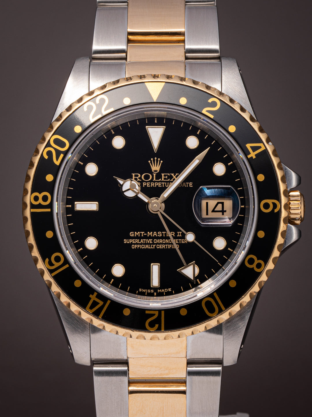 Rolex Stainless Steel and 18k Yellow Gold GMT-Master II (16713LN)