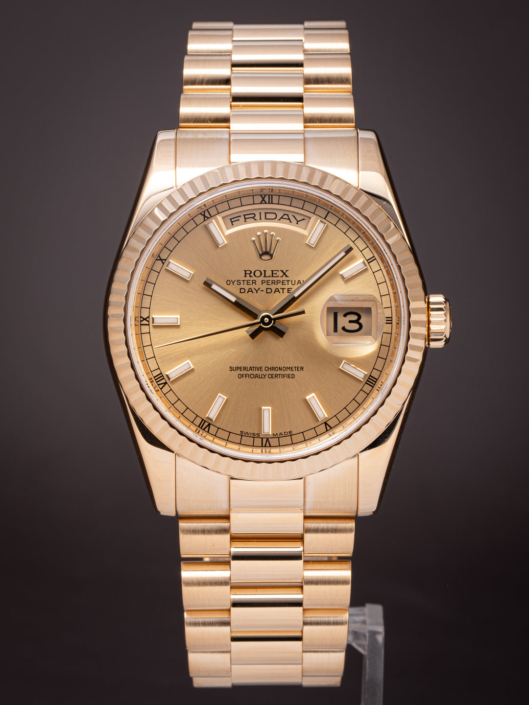 Rolex 18k Yellow Gold Day-Date (118238)