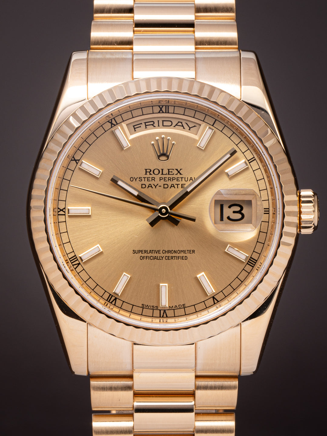 Rolex 18k Yellow Gold Day-Date (118238)