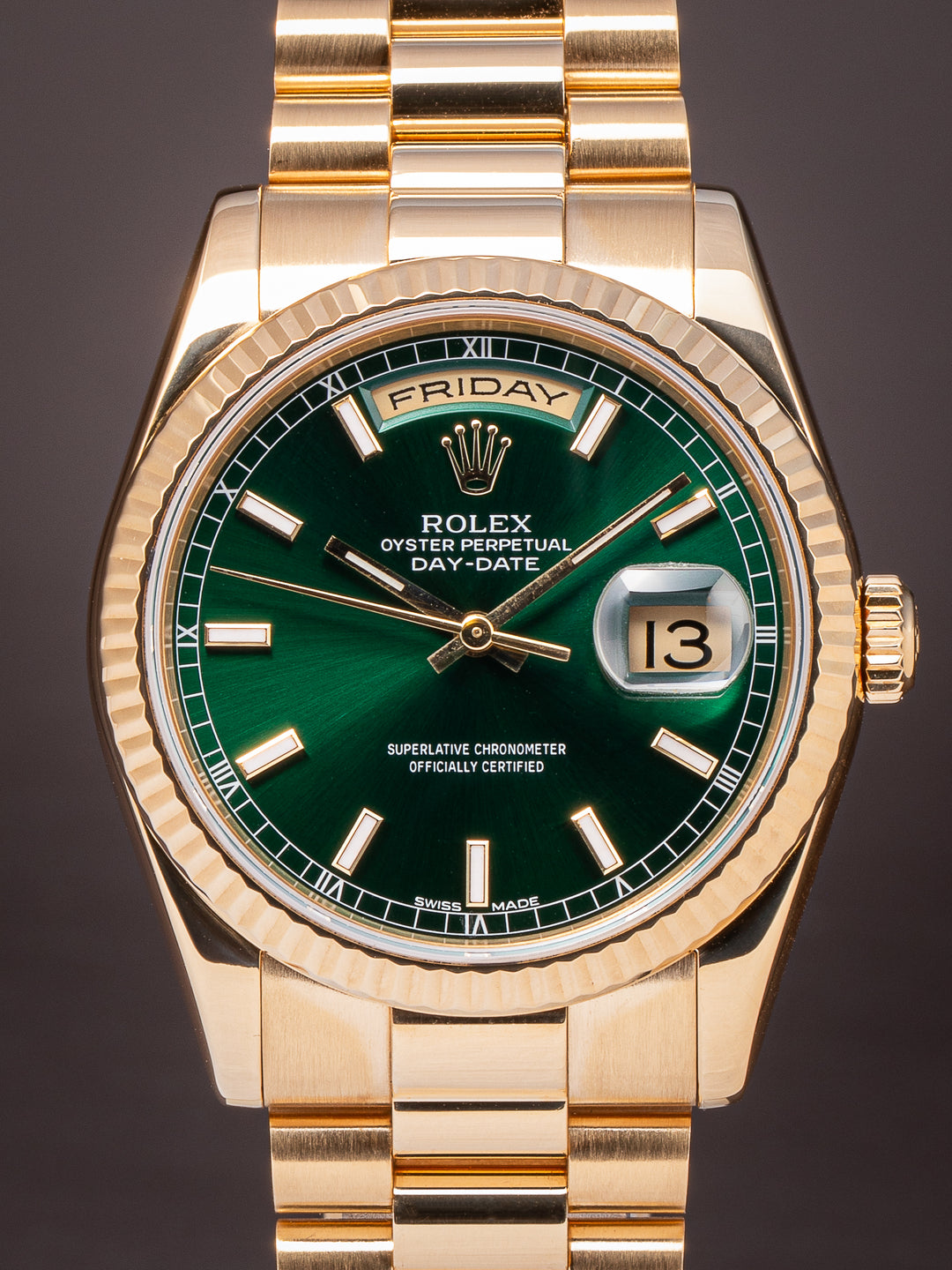 Rolex 18k Yellow Gold Day-Date (118238)