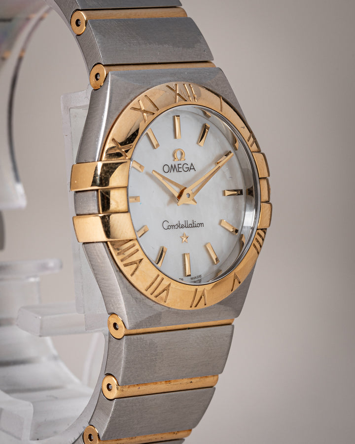 Omega Stainless Steel and 18k Yellow Gold Women's Constellation (131.20.28.60.05.002)