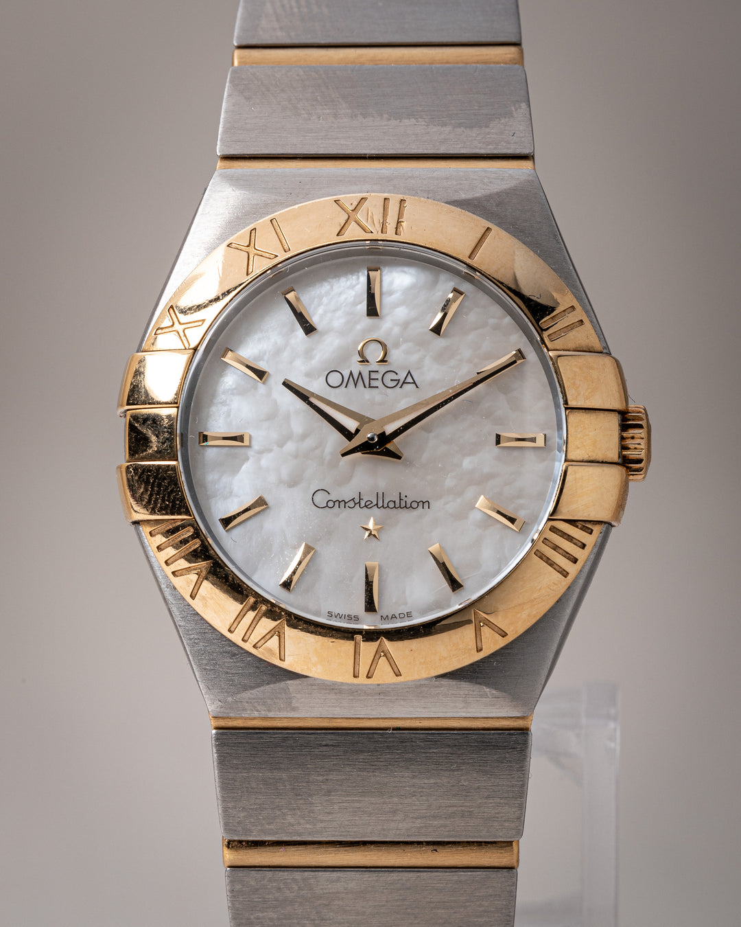 Omega Stainless Steel and 18k Yellow Gold Women's Constellation (131.20.28.60.05.002)