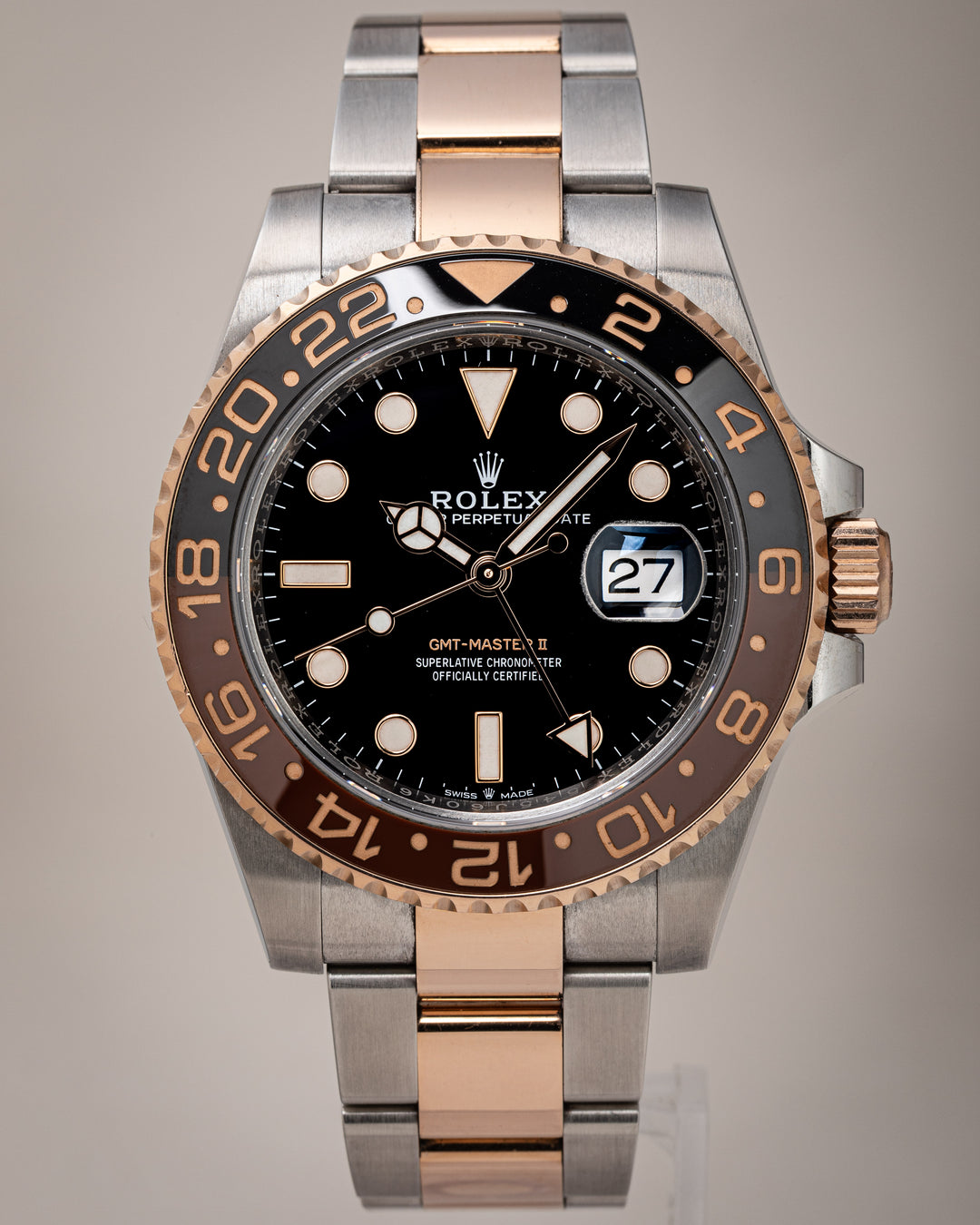 Rolex Stainless Steel and 18k Rose Gold GMT-Master II (126711CHNR)