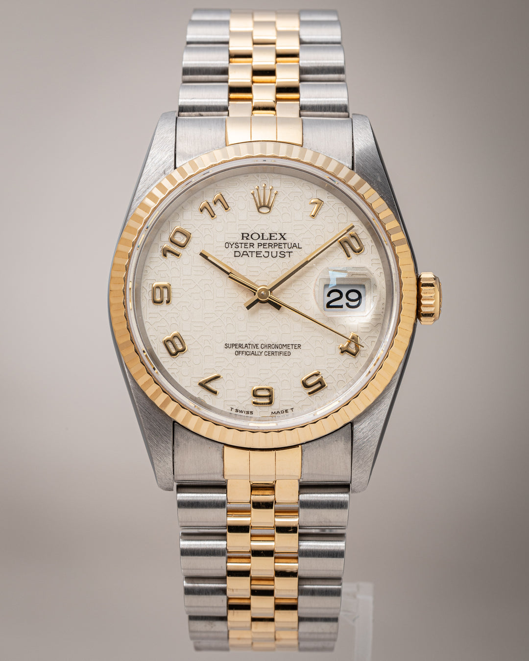 Rolex Stainless Steel and 18k Yellow Gold Datejust (16233)