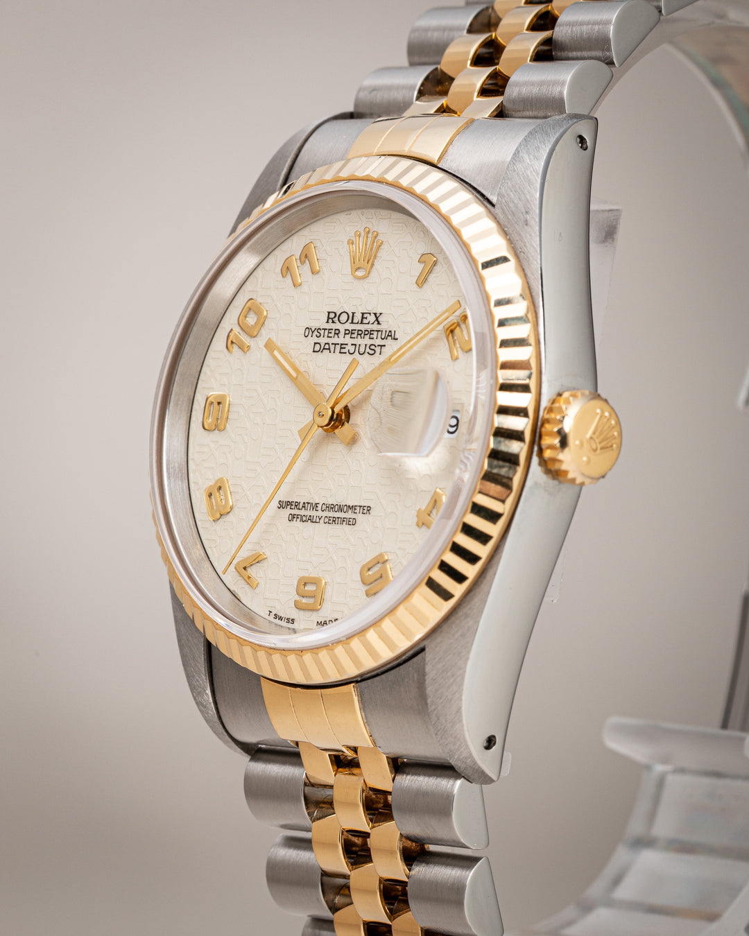 Rolex Stainless Steel and 18k Yellow Gold Datejust (16233)
