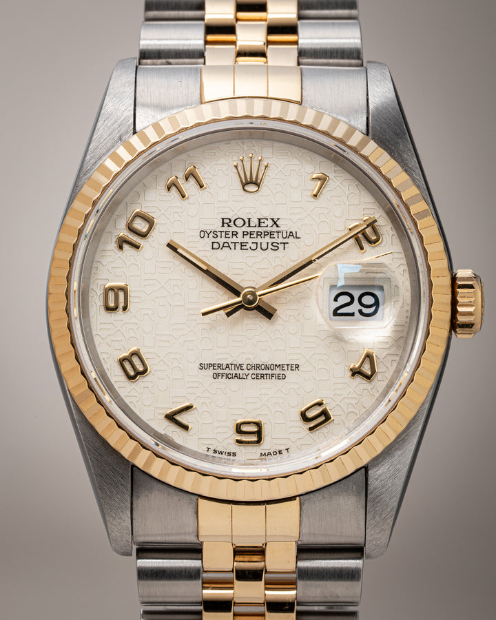 Rolex Stainless Steel and 18k Yellow Gold Datejust (16233)