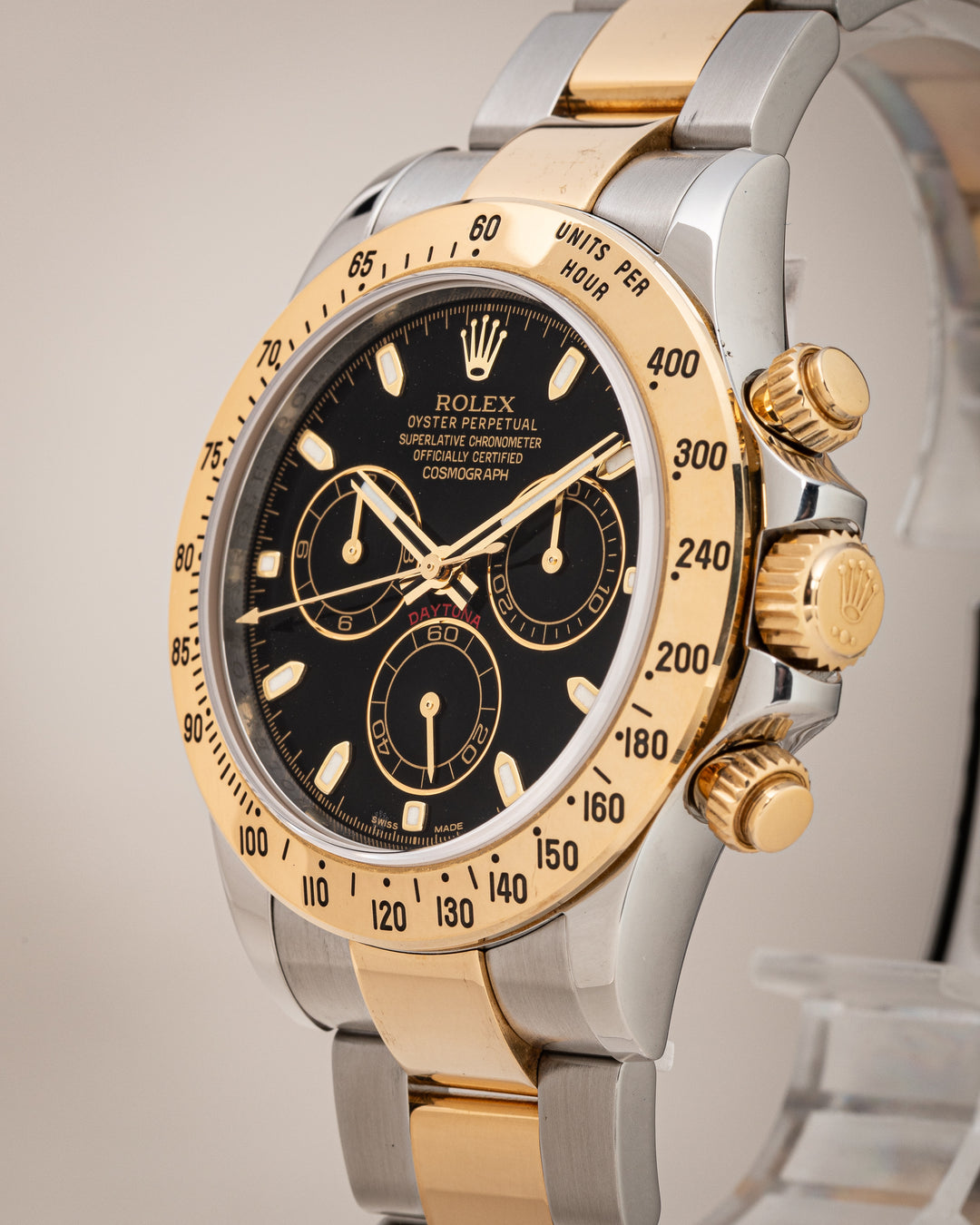 Rolex Stainless Steel and 18k Yellow Gold Cosmograph Daytona (116523)