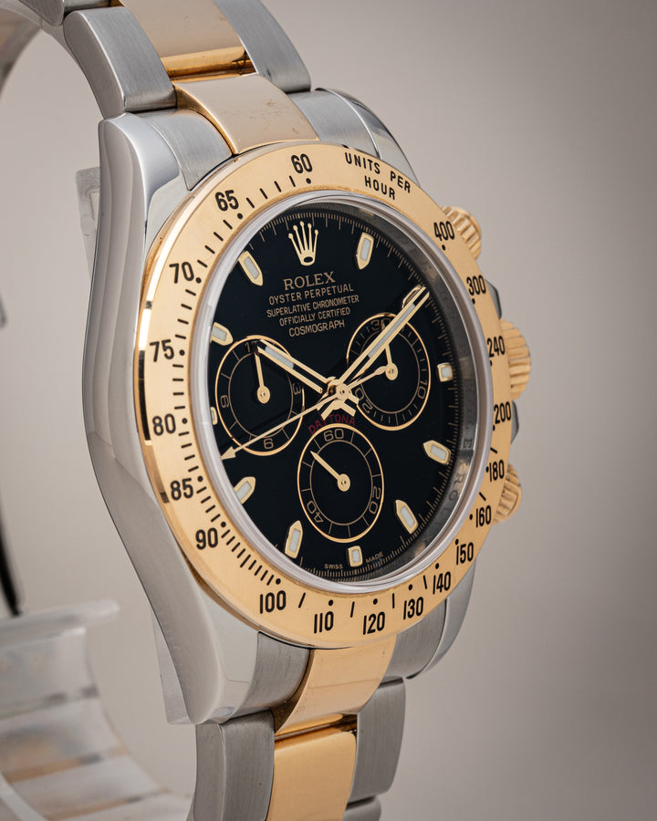 Rolex Stainless Steel and 18k Yellow Gold Cosmograph Daytona (116523)