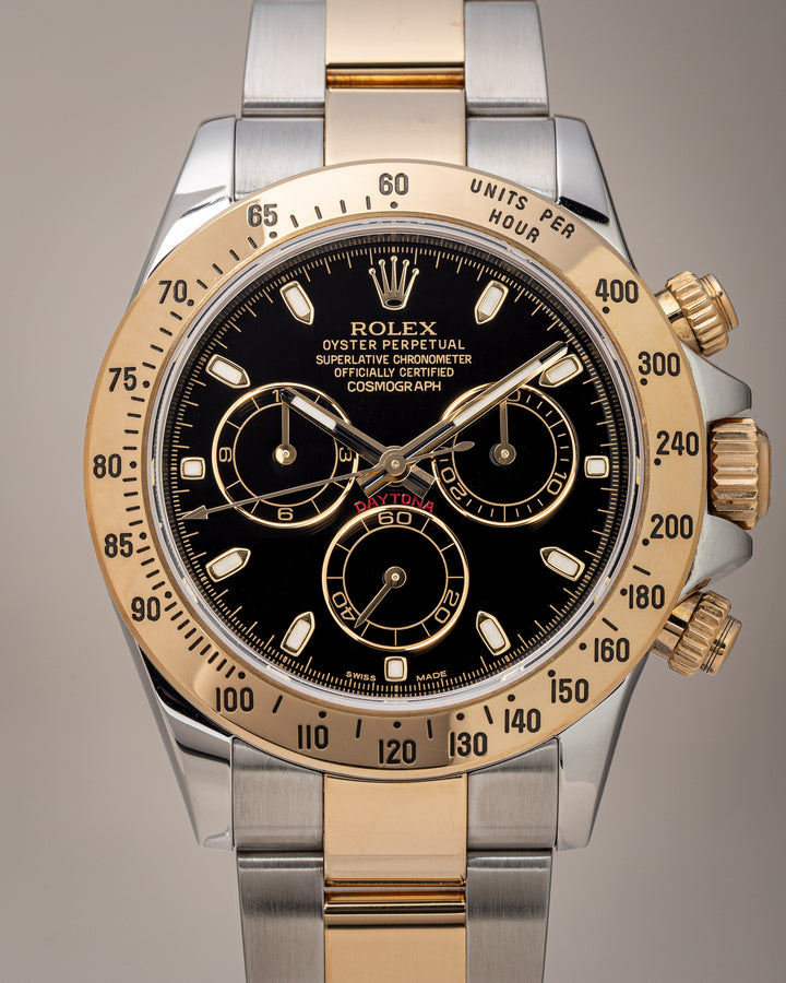 Rolex Stainless Steel and 18k Yellow Gold Cosmograph Daytona (116523)