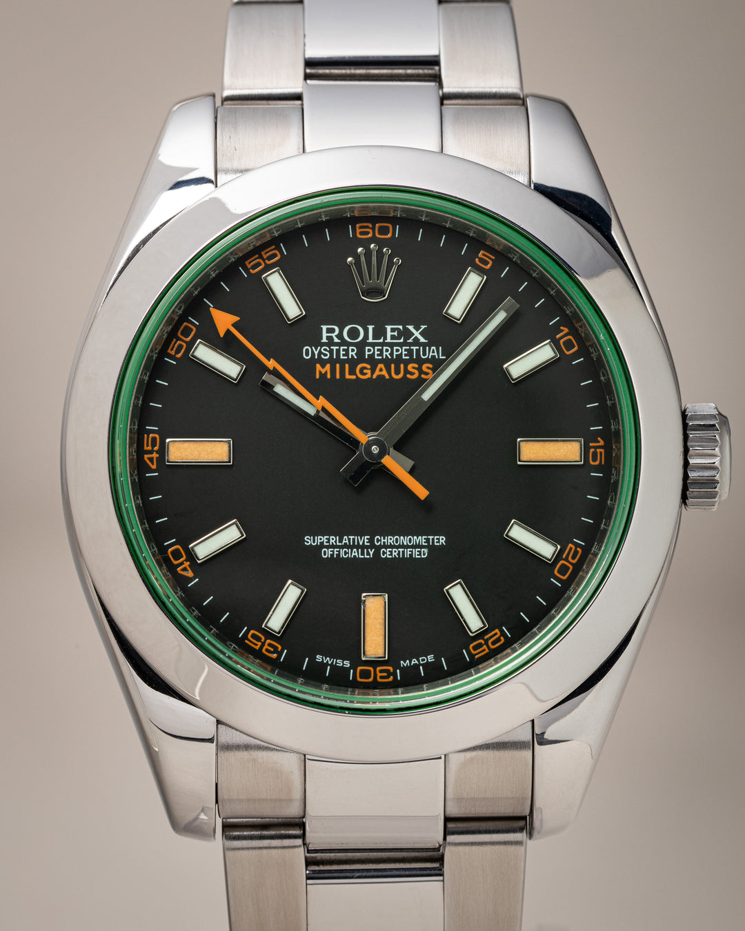 Rolex Stainless Steel Milgauss (116400GV)