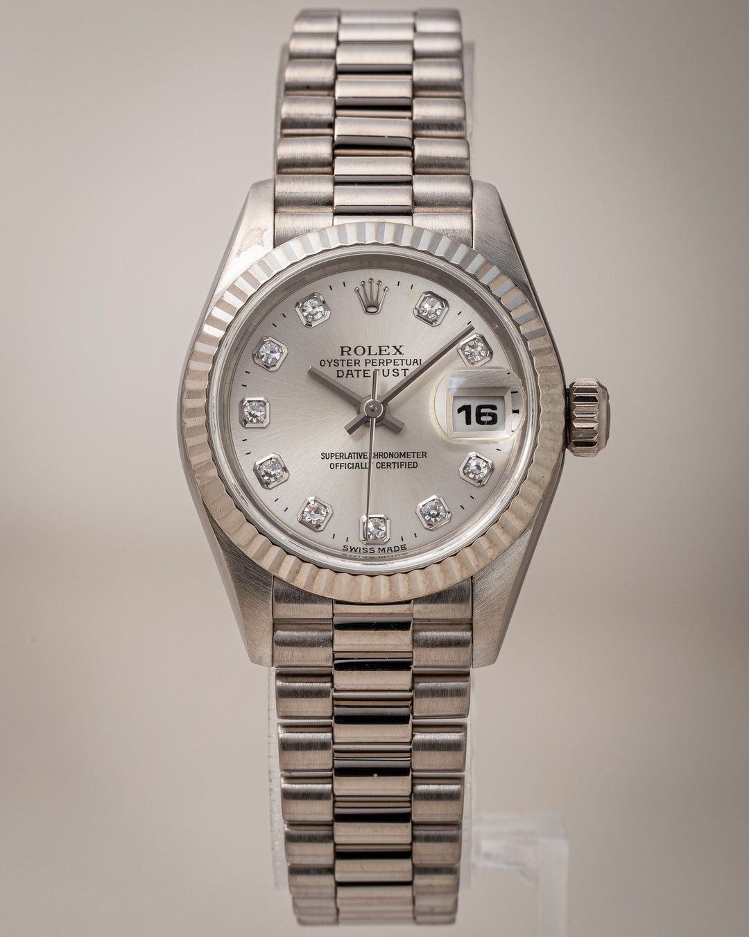 Rolex 18k White Gold Women's Datejust (69179)