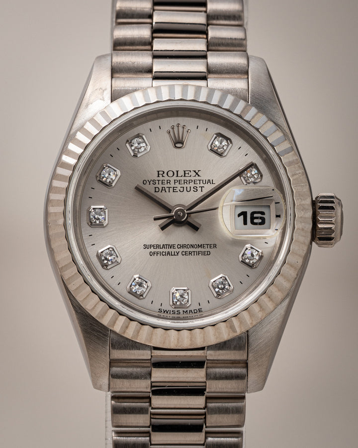 Rolex 18k White Gold Women's Datejust (69179)
