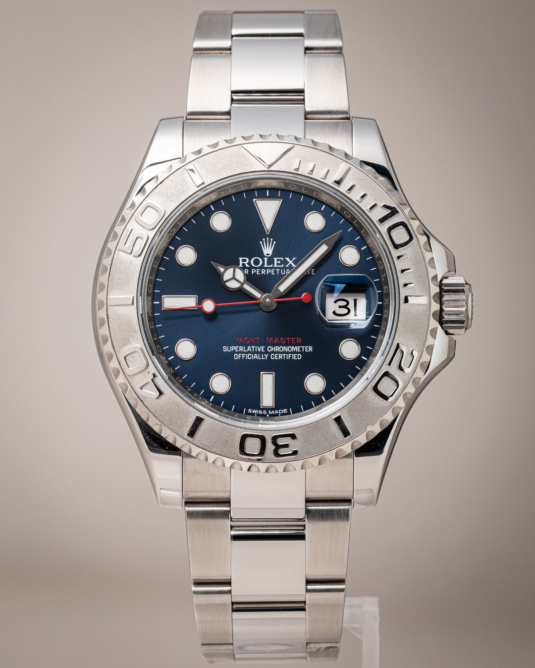 Rolex Stainless Steel and Platinum Yacht-Master (116622)
