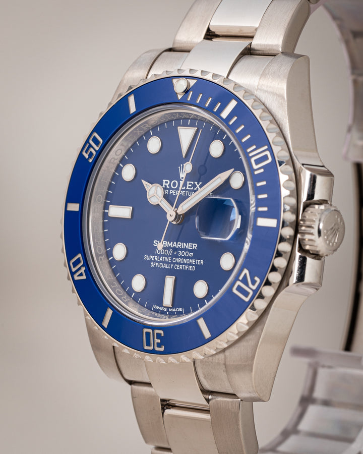 Rolex 18k White Gold Submariner Date (116619LB)