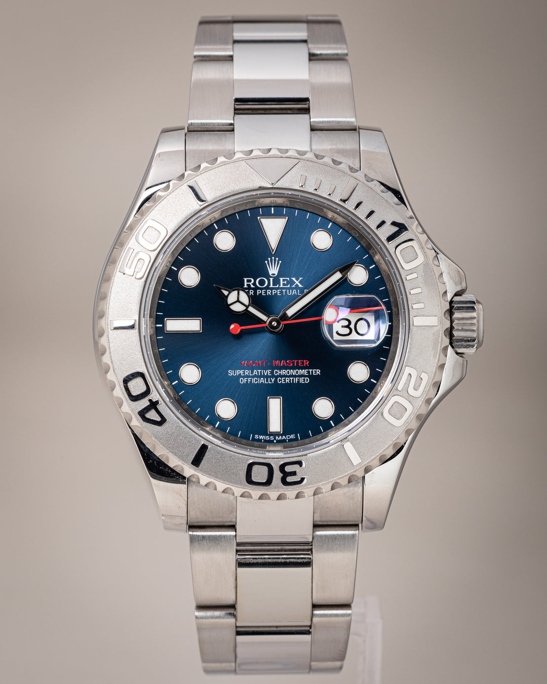 Rolex Stainless Steel and Platinum Yacht-Master (116622)