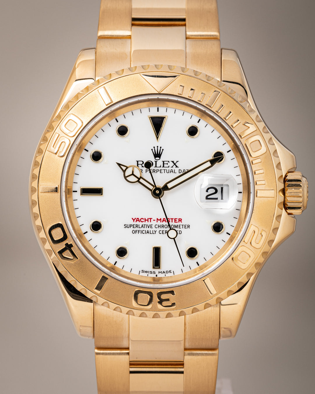 Rolex 18k Yellow Gold Yacht-Master (16628)