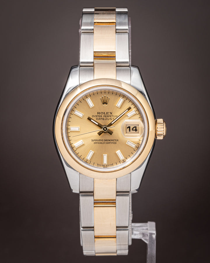 Rolex Stainless Steel and 18k Yellow Gold Women's Datejust (179163)