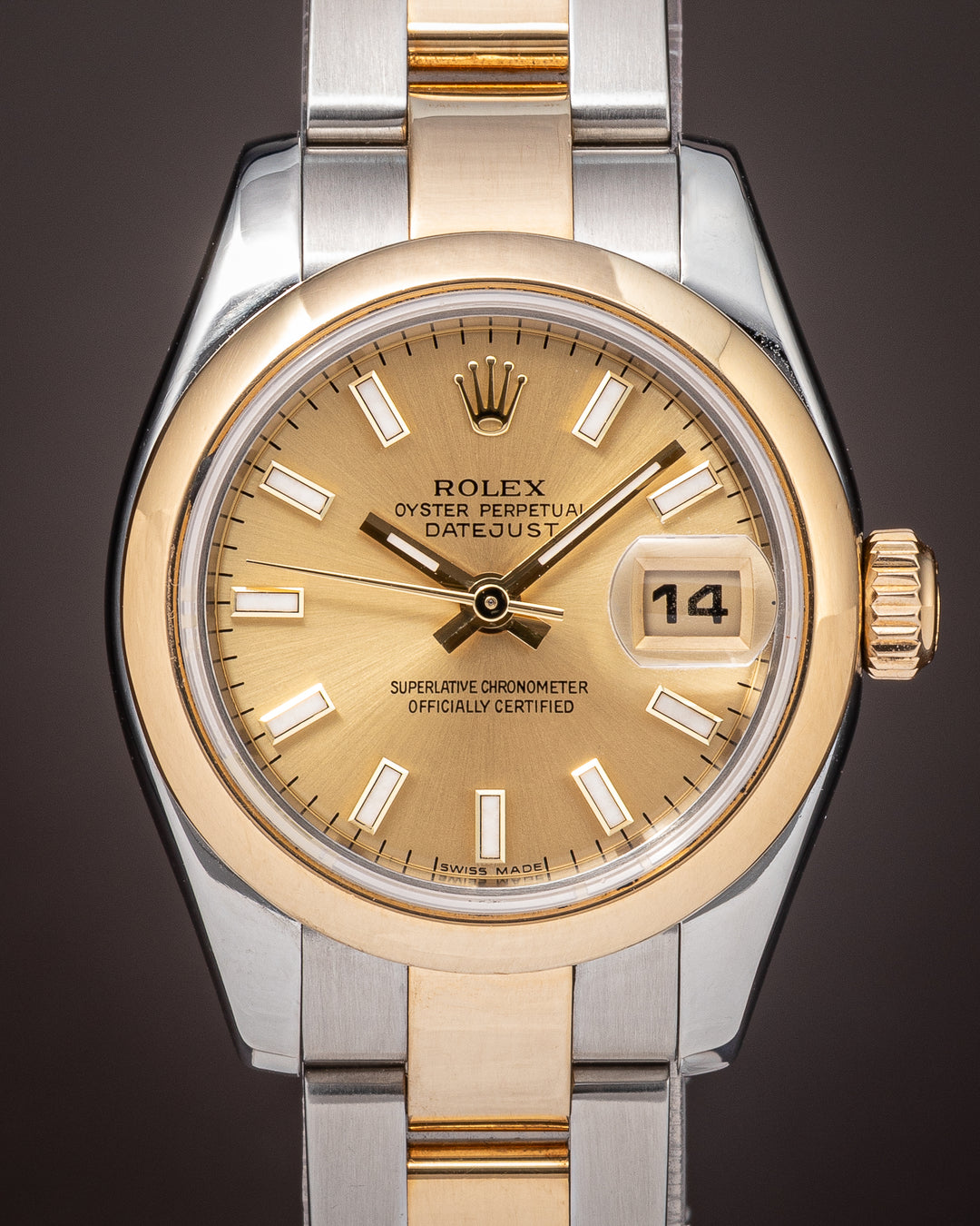 Rolex Stainless Steel and 18k Yellow Gold Women's Datejust (179163)