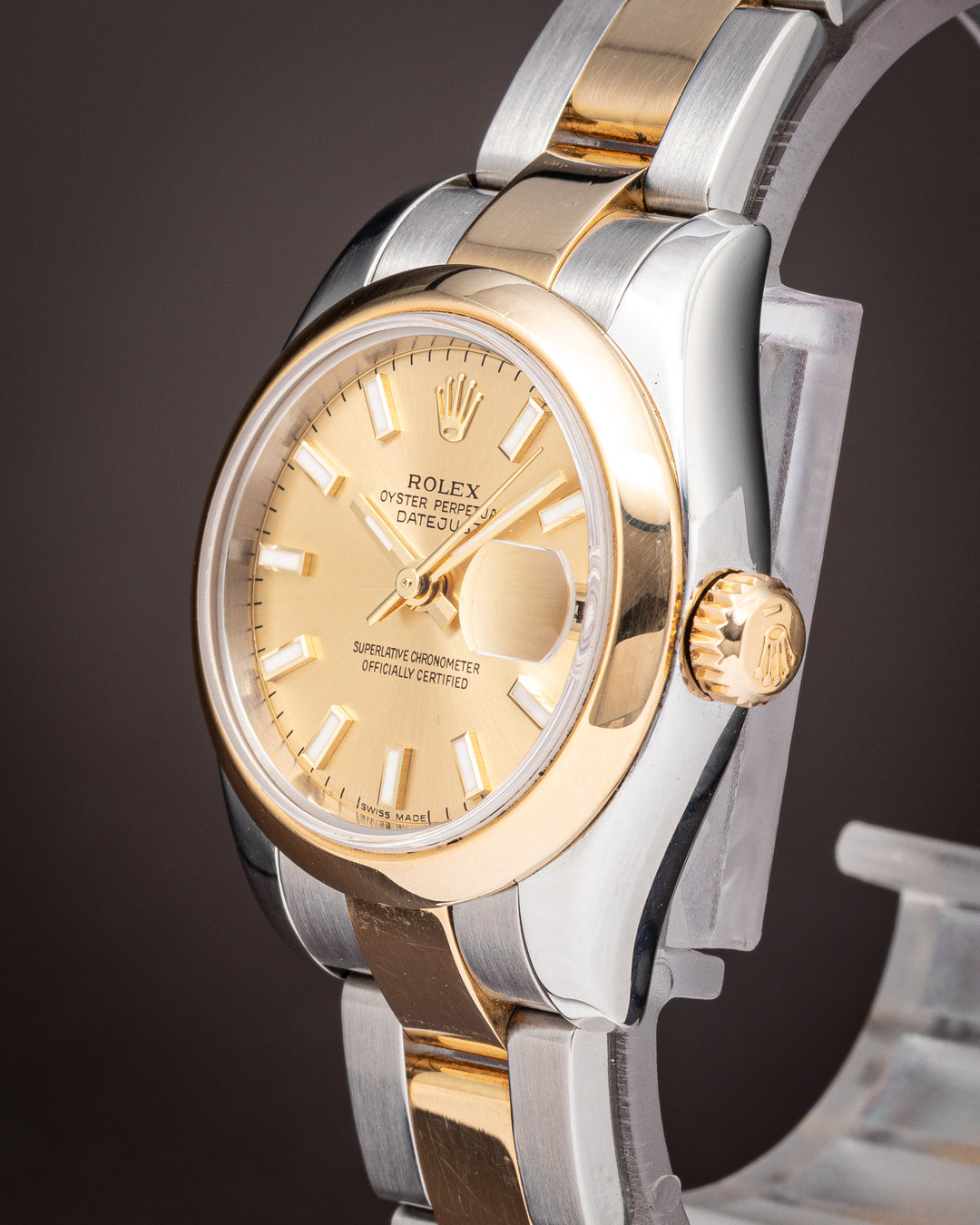 Rolex Stainless Steel and 18k Yellow Gold Women's Datejust (179163)