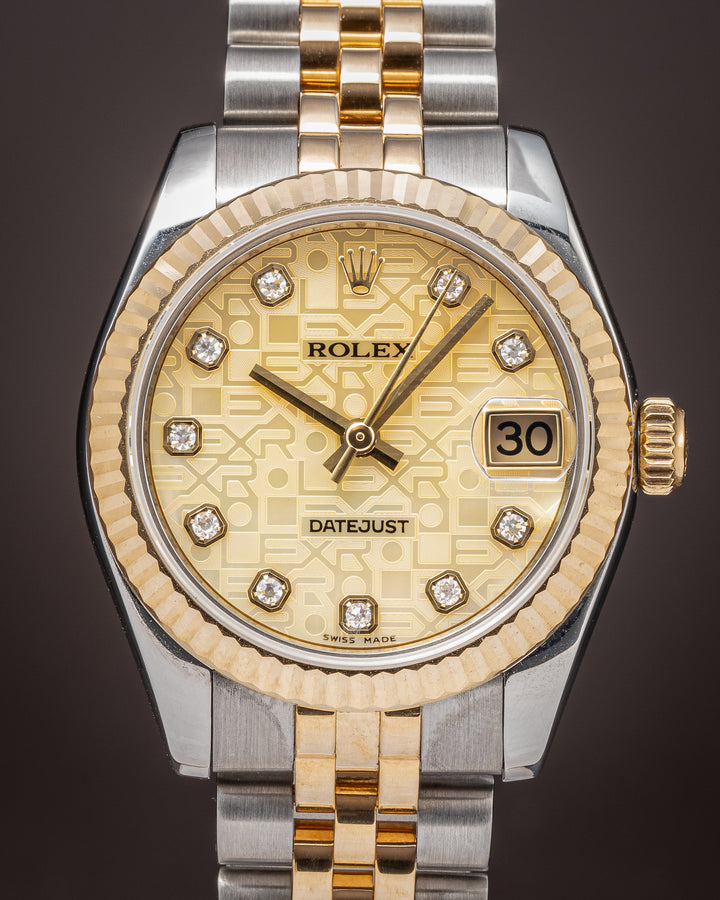 Rolex Stainless Steel and 18k Yellow Gold Women's Datejust (178273)