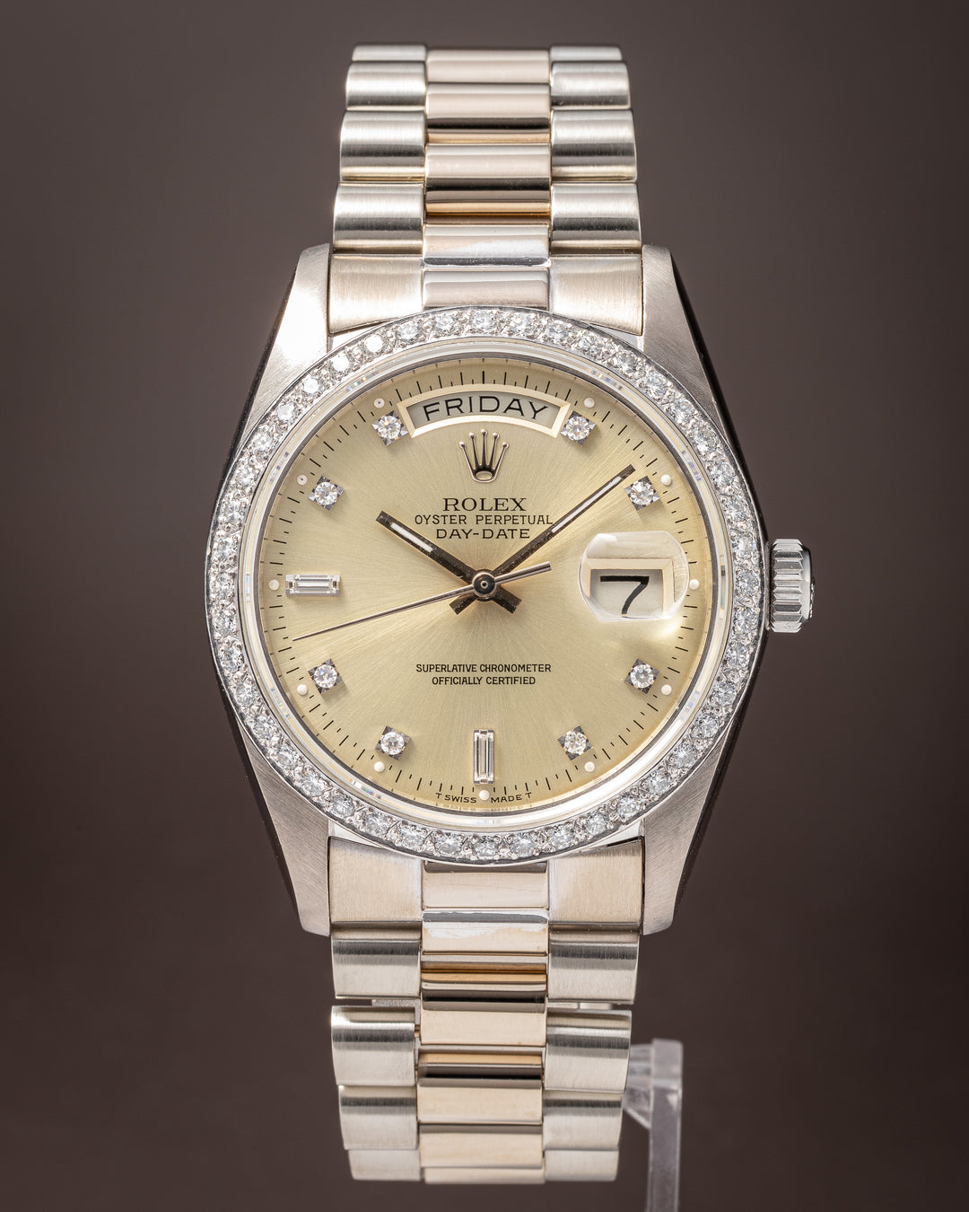 Rolex 18k White Gold Day-Date (18039)