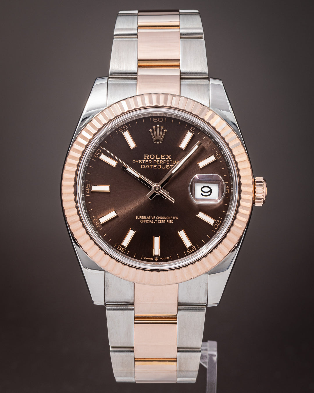 Rolex Stainless Steel and 18k Rose Gold Datejust 41 (126331)