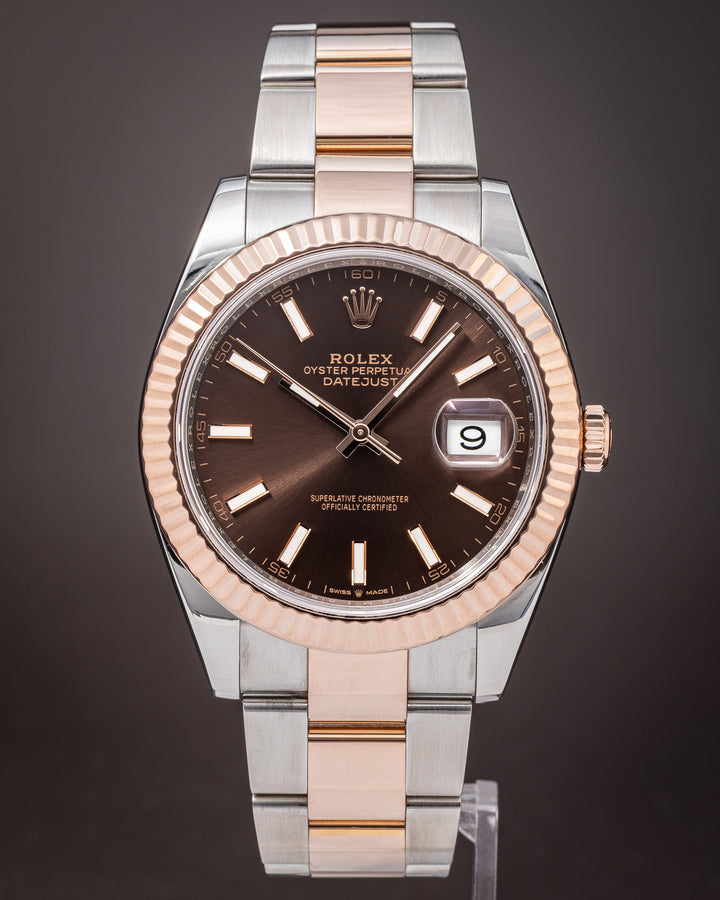 Rolex Stainless Steel and 18k Rose Gold Datejust 41 (126331)
