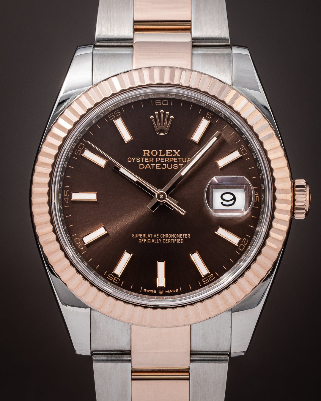 Rolex Stainless Steel and 18k Rose Gold Datejust 41 (126331)