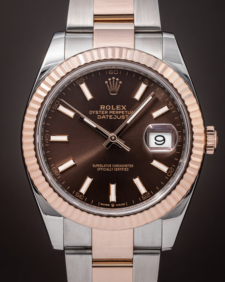 Rolex Stainless Steel and 18k Rose Gold Datejust 41 (126331)