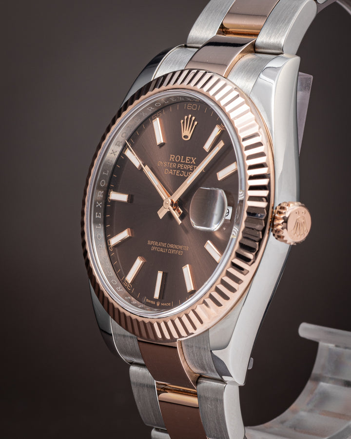 Rolex Stainless Steel and 18k Rose Gold Datejust 41 (126331)
