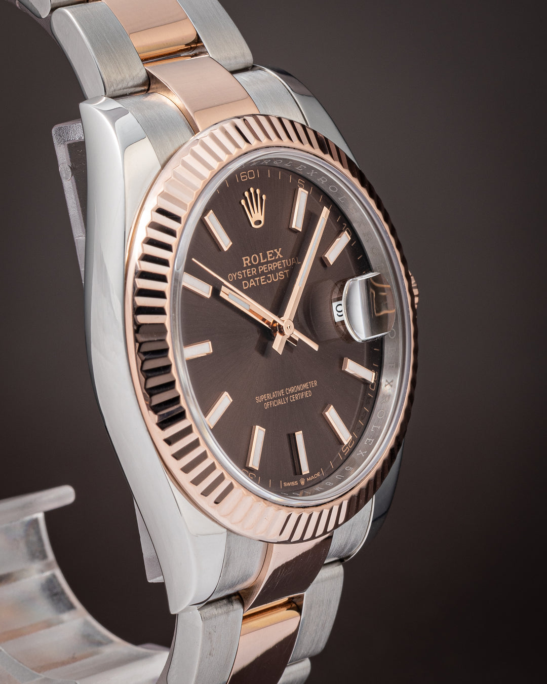 Rolex Stainless Steel and 18k Rose Gold Datejust 41 (126331)