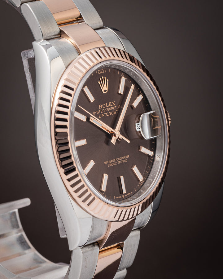 Rolex Stainless Steel and 18k Rose Gold Datejust 41 (126331)