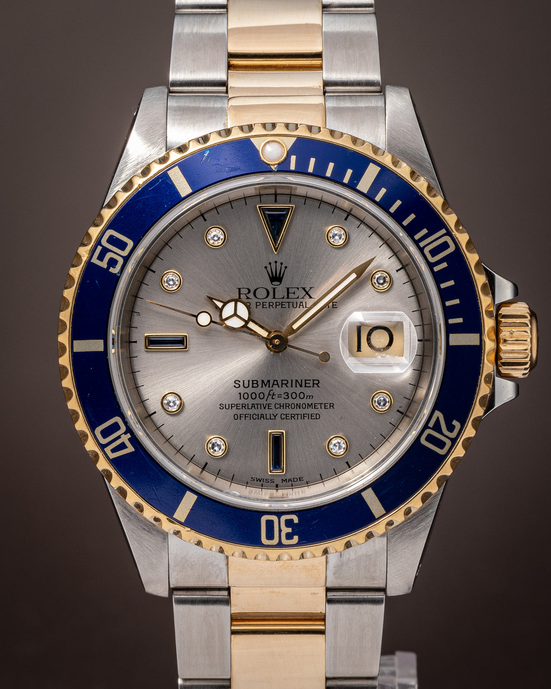Rolex Stainless Steel and 18k Yellow Gold Submariner Date (16613)