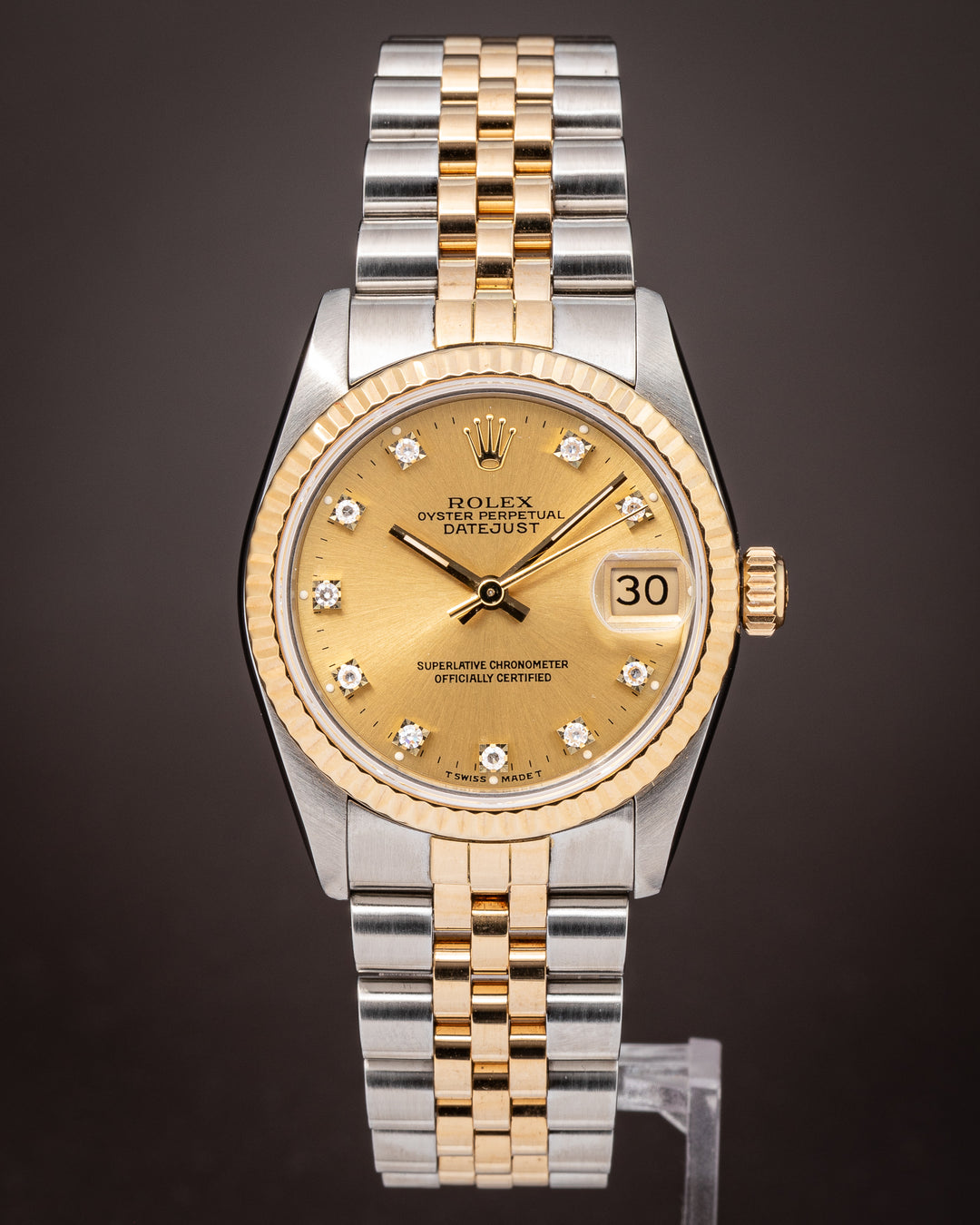 Rolex Stainless Steel and 18k Yellow Gold Women's Datejust (68273)