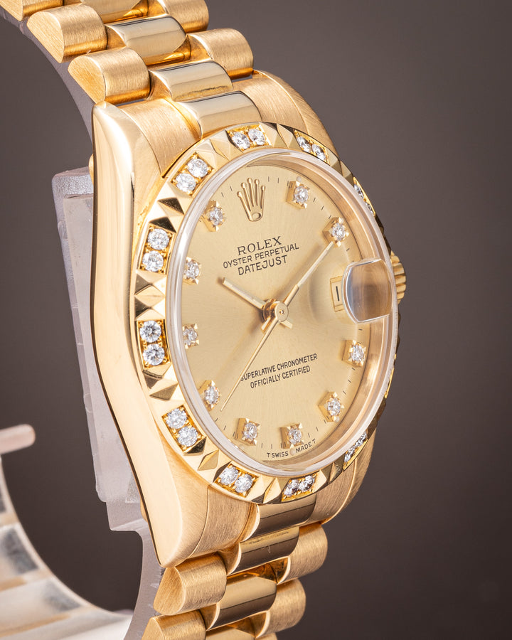 Rolex 18k Yellow Gold Women's Datejust (68258)