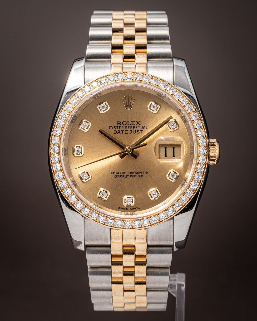 Rolex Stainless Steel and 18k Yellow Gold Datejust (116243)