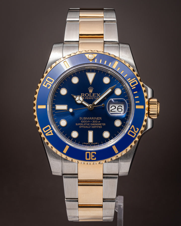 Rolex Stainless Steel and 18k Yellow Gold Submariner Date (116613LB)