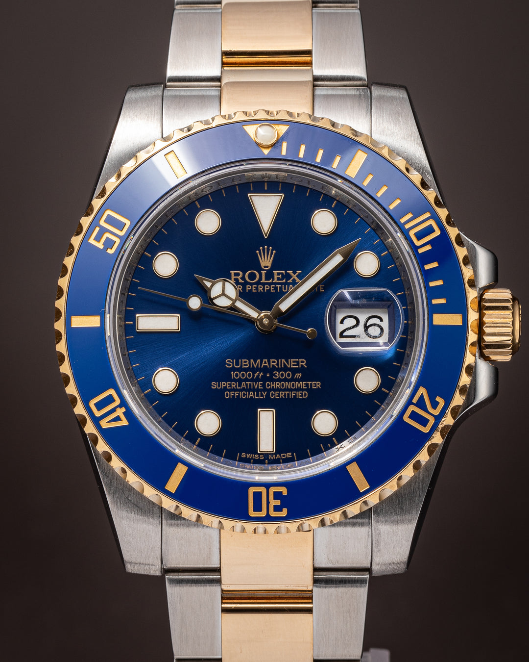 Rolex Stainless Steel and 18k Yellow Gold Submariner Date (116613LB)