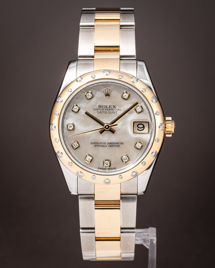 Rolex Stainless Steel and 18k Yellow Gold Women's Datejust (178343)