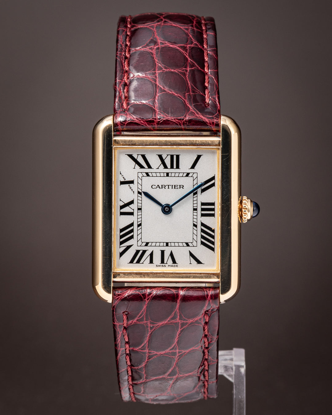 Cartier 18k Yellow Gold and Stainless Steel Tank Solo Quartz (W1018755)