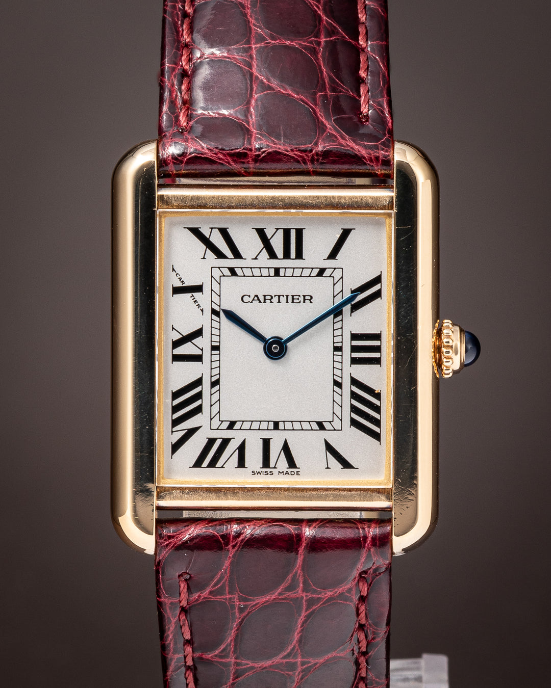 Cartier 18k Yellow Gold and Stainless Steel Tank Solo Quartz (W1018755)