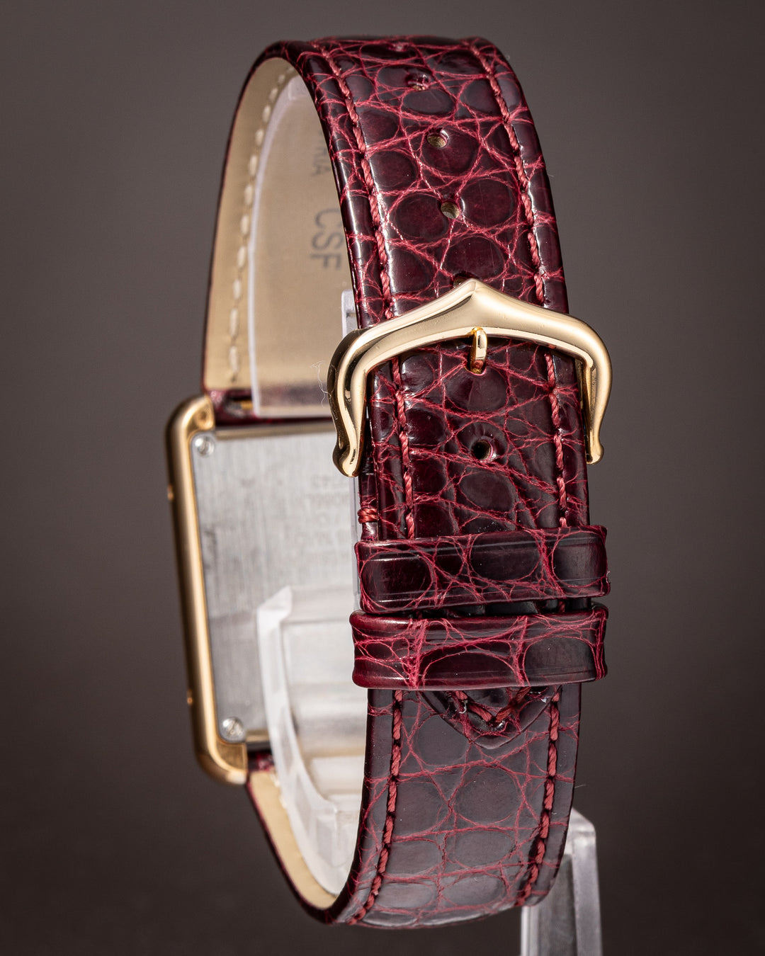 Cartier 18k Yellow Gold and Stainless Steel Tank Solo Quartz (W1018755)