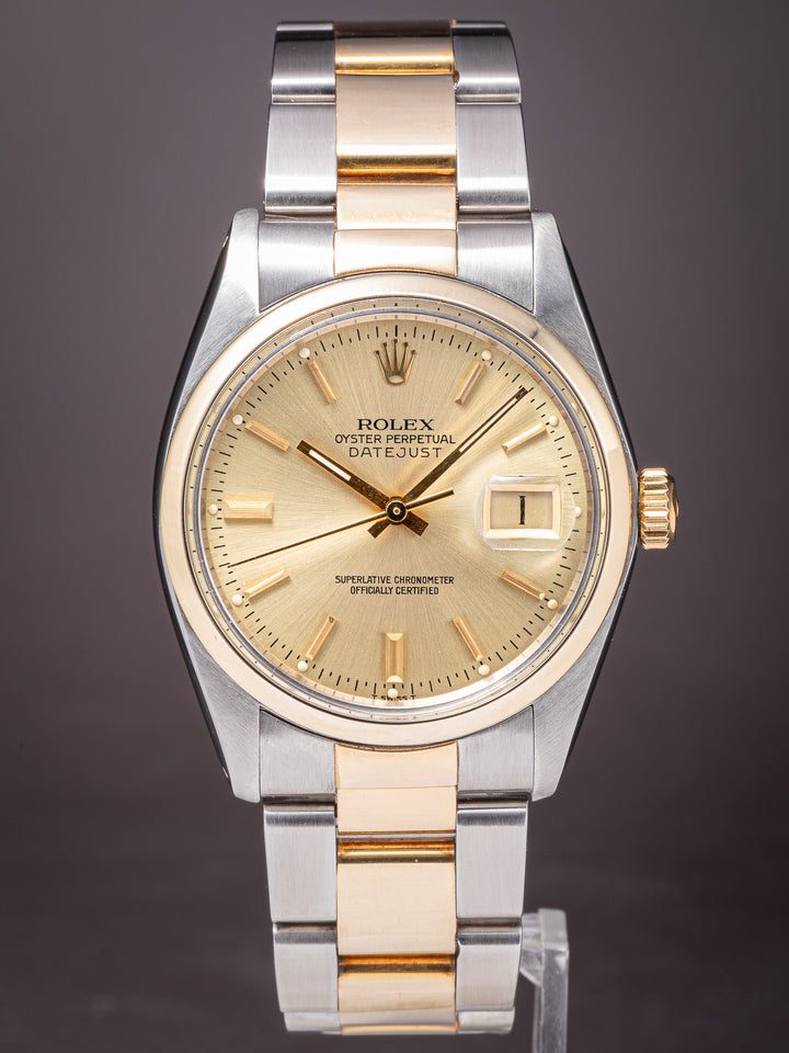 Rolex Stainless Steel and 14k Yellow Gold Datejust (16003)