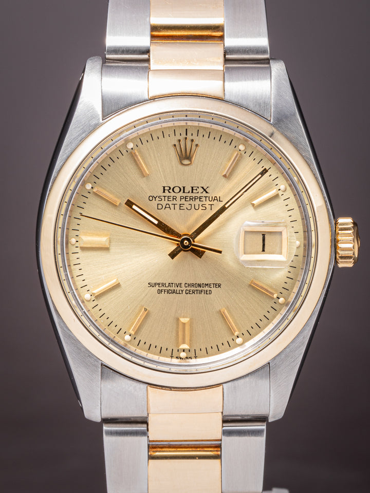 Rolex Stainless Steel and 14k Yellow Gold Datejust (16003)